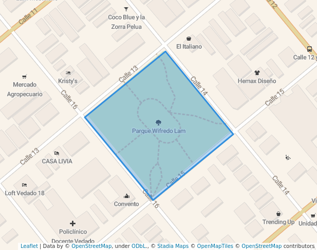 Parque 15 y 14 in La Habana | Map and Routes