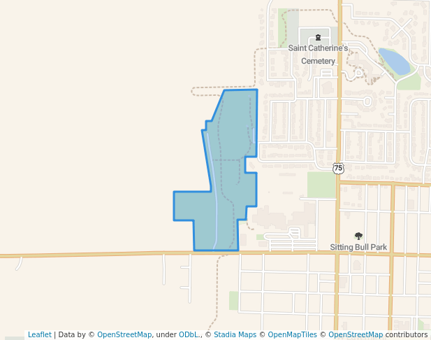 walking in Hawkinson Park map in Luverne