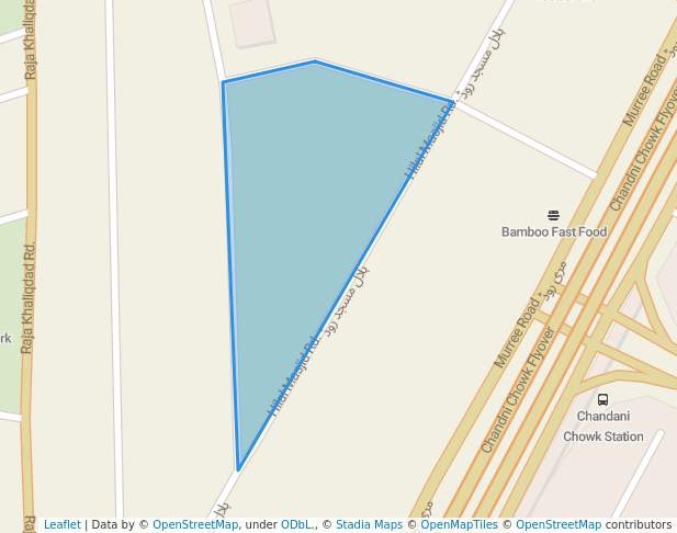 walking in Qirat Academy Park map in Rawalpindi