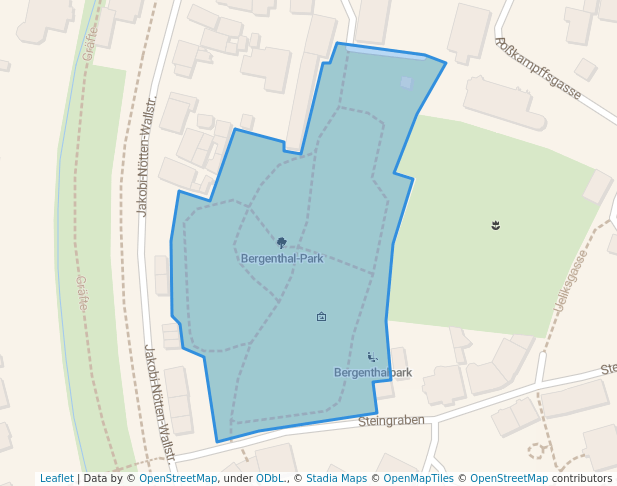 walking in Bergenthal-Park map in Soest