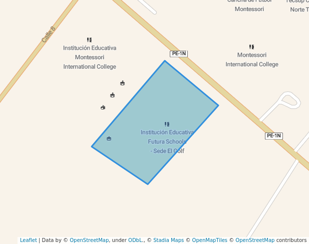 walking in Centro Recreacional de Trujillo map in Víctor Larco Herrera