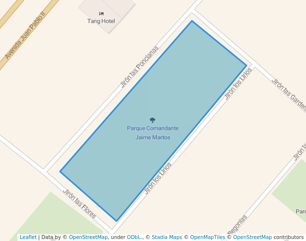 walking in Parque Comandante Jaime Martos map in Víctor Larco Herrera