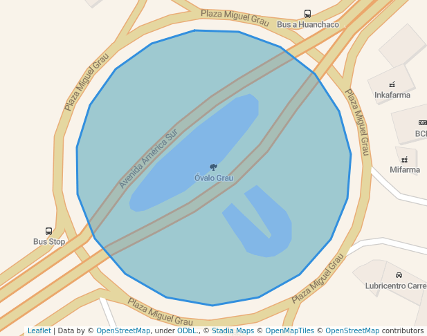 walking in Óvalo Grau map in Trujillo