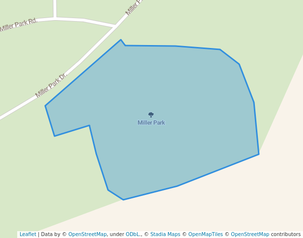 walking in Miller Park map in Campbellsville