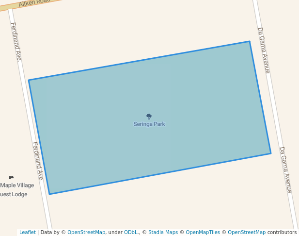 walking in Seringa Park map in Edenvale