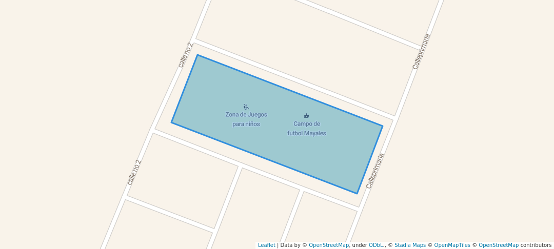 walking in Parque Mayales map in Managua