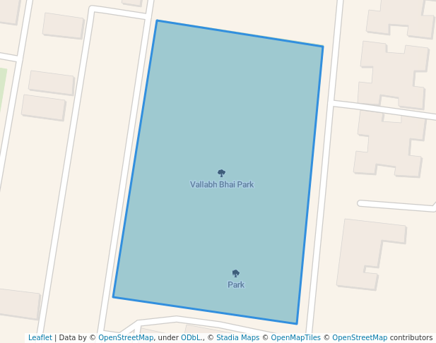 walking in Vallabh Bhai Park map in Pimpri-Chinchwad