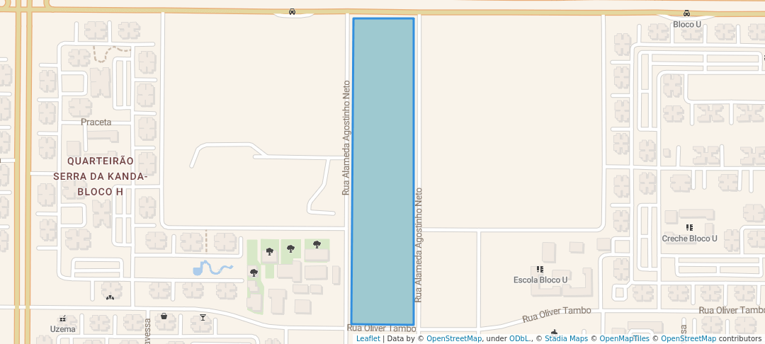 walking in Passion Square Park map in Kilamba