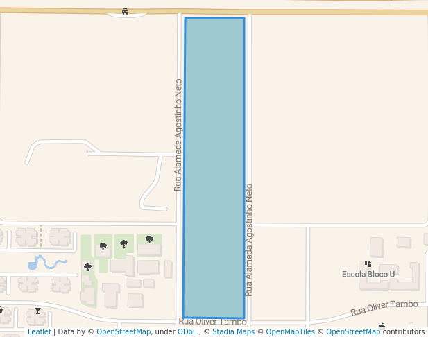 walking in Passion Square Park map in Kilamba