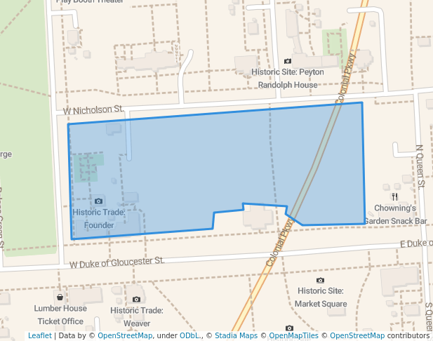 Colonial Williamsburg Historic Court House Park