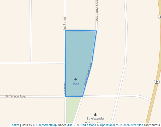 walking in Park map in Port Edwards