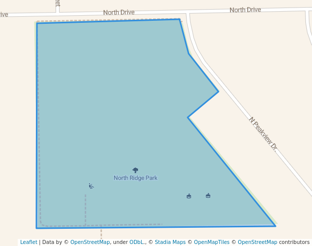 North Ridge Park in Pueblo | Map and Routes