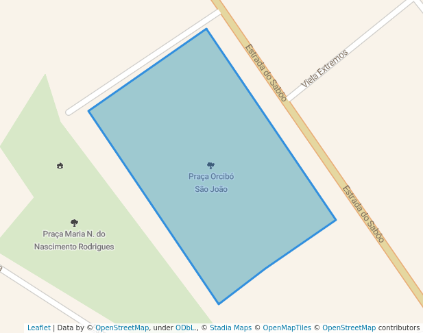 walking in Praça Orcibó São João map in Guarulhos