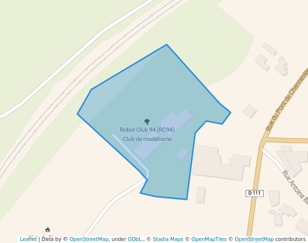 walking in Robot Club 94 (RC94) Club de modélisme map in Sucy-en-Brie