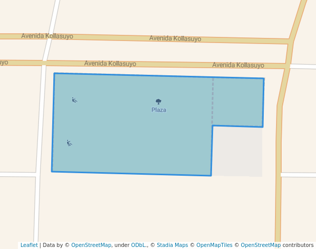 walking in Plaza map in El Alto