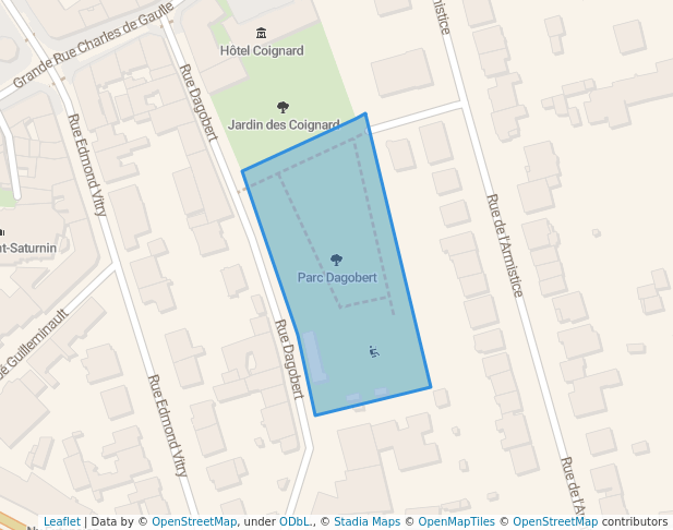 walking in Parc Dagobert map in Nogent-sur-Marne