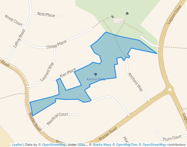 walking in Anchor Park map in Yanchep