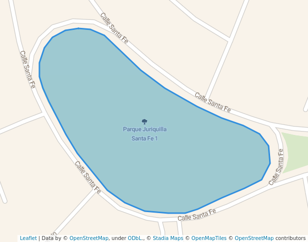 walking in Parque Juriquilla Santa Fe 1 map in Juriquilla