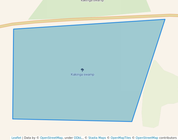 Kakinga swamp in Katimba | Map and Routes