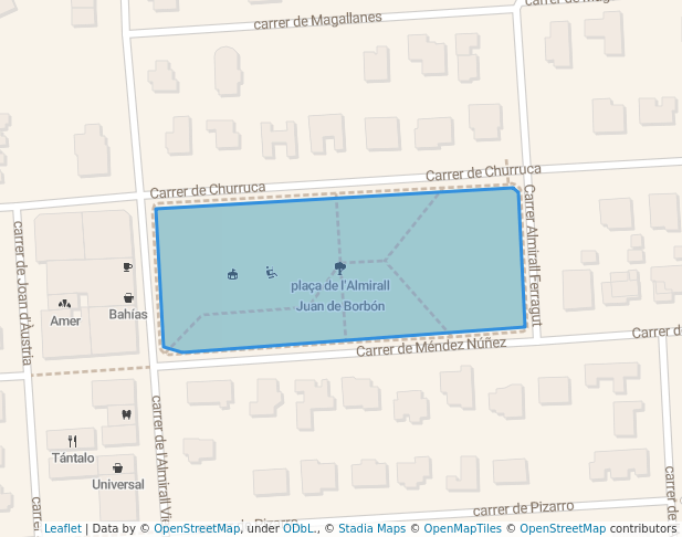 plaça de l'Almirall Juan de Borbón in Llucmajor | Map and Routes