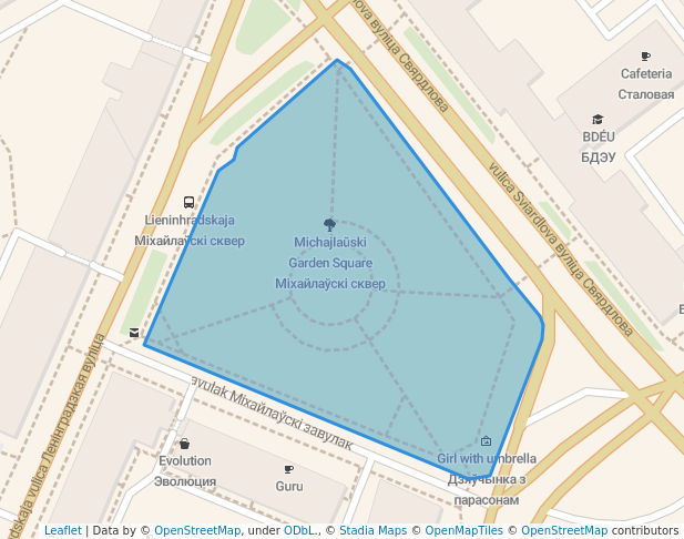 Michajlaŭski Garden Square