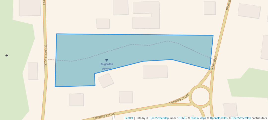 walking in Ita garden map in Gedera