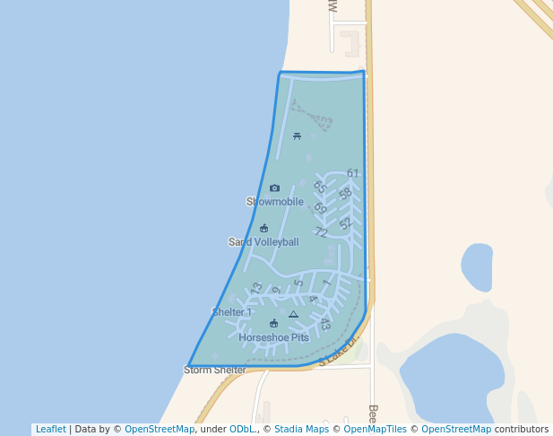 walking in Stokes-Thomas Lake City Park map in Watertown