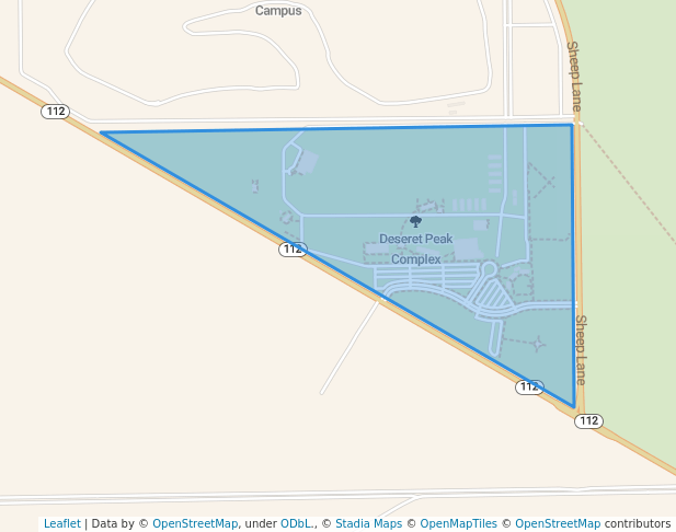 walking in Deseret Peak Complex map in Tooele