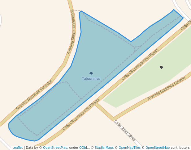 walking in Tabachines map in Mazatlán