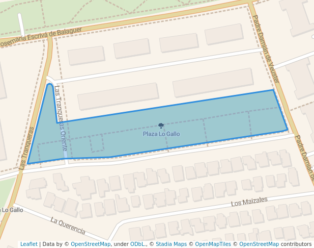 walking in Plaza Lo Gallo map in Vitacura