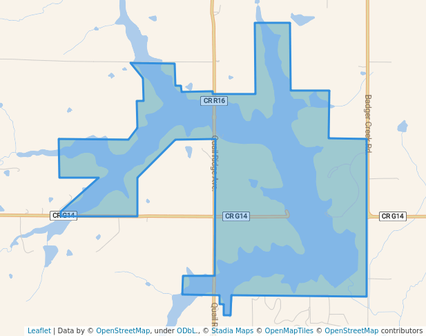 walking in Badger Creek State Recreation Area map in Van Meter