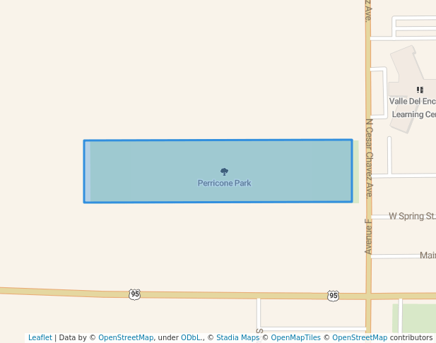 walking in Perricone Park map in Somerton