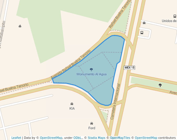 walking in Monumento Al Agua map in Mazatlán