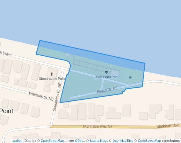 Dash Point Park in Tacoma | Map and Routes