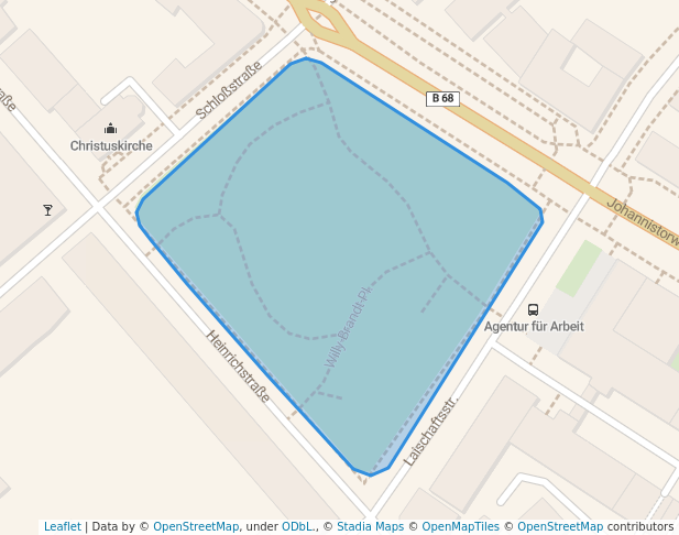 walking in Willy-Brandt-Platz map in Osnabrück