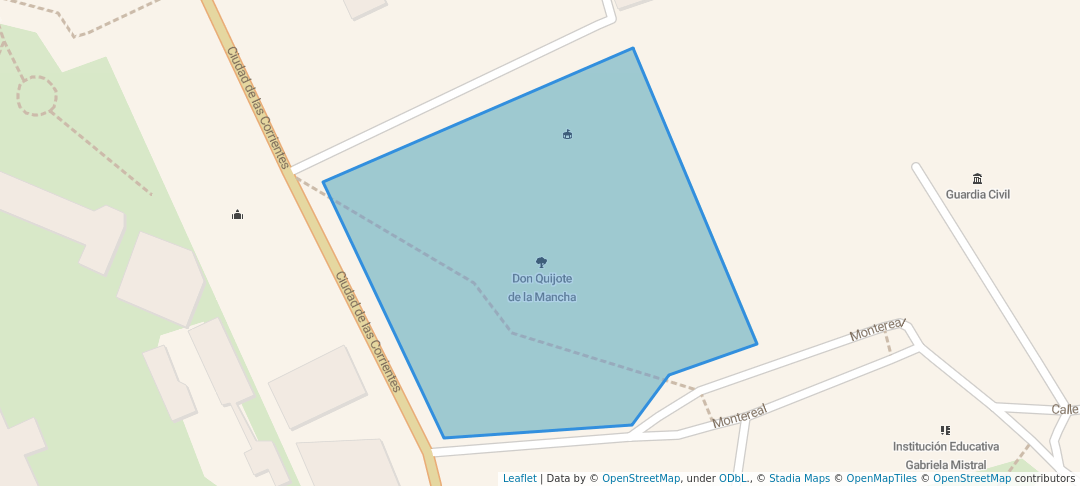 walking in Don Quijote de la Mancha map in Arequipa