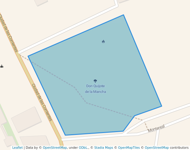 walking in Don Quijote de la Mancha map in Arequipa