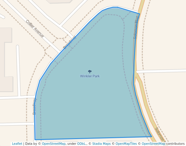 walking in Winkler Park map in Fort Myers