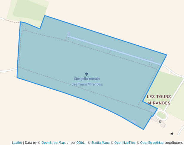 Site gallo-romain des Tours Mirandes