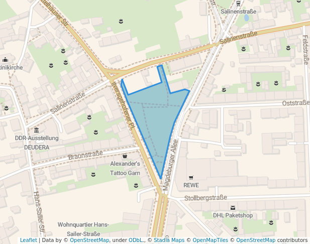 walking in Ilversgehofener Platz map in Erfurt