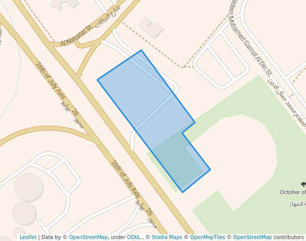 walking in October office park map in 6th of October City