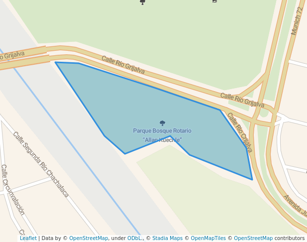 walking in Parque Bosque Rotario “Allan Kuechle” map in Mazatlán