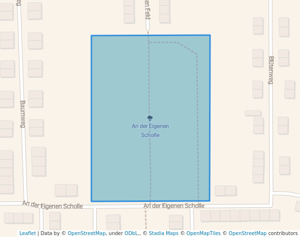 walking in An der Eigenen Scholle map in Halle (Saale)