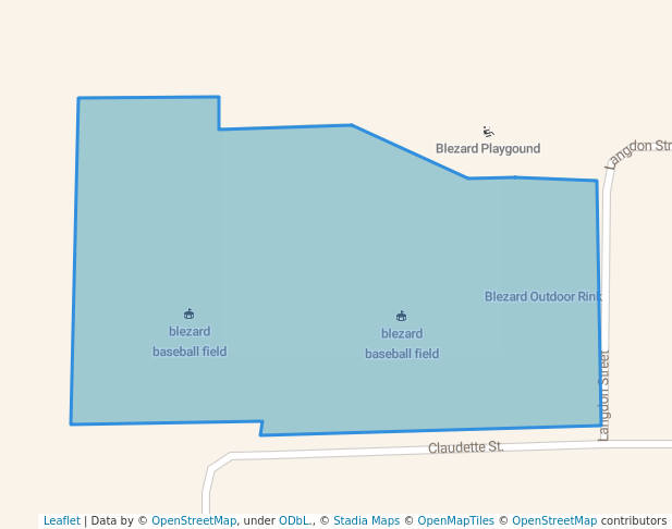walking in Blezard Park map in Blezard Valley