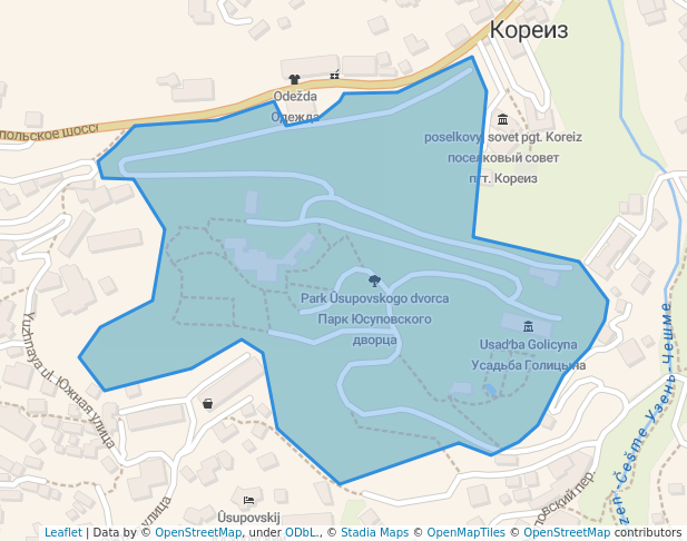 Парк Юсуповского дворца