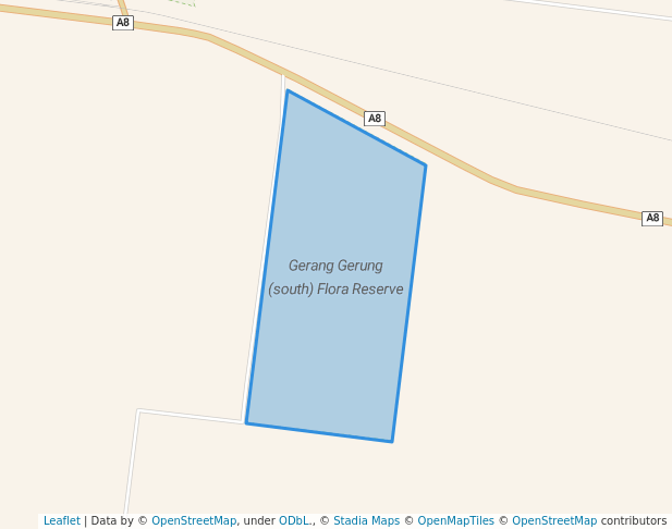 walking in Gerang Gerung (south) Flora Reserve map in Gerang Gerung