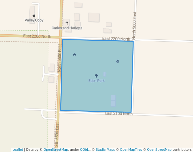 walking in Eden Park map in Eden