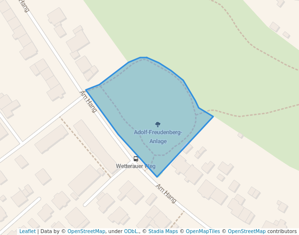 walking in Adolf-Freudenberg-Anlage map in Bad Vilbel