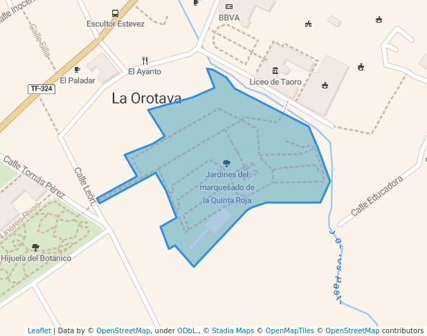 Jardines del marquesado de la Quinta Roja