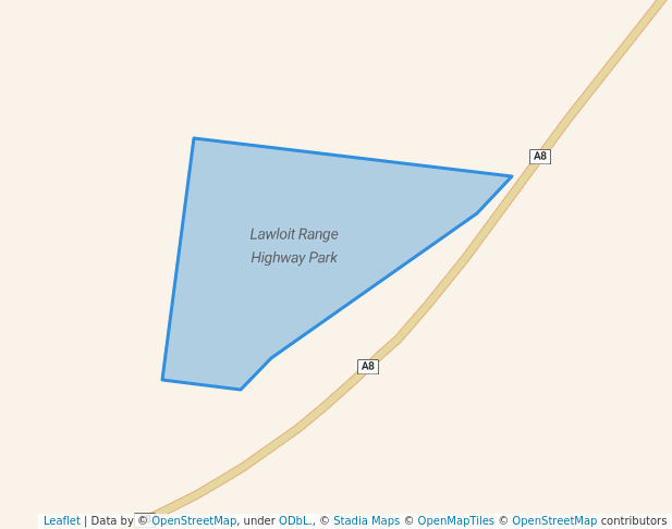 walking in Lawloit Range Highway Park map in Nhill